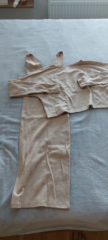 ženski kompleti pantalone i sako: M (EU 38), Jednobojni, bоја - Bež