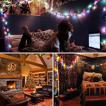 Светодиодные гирлянды: Уличная гирлянда 50 м Прекрасно подходит для украшения дома — 4