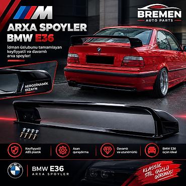 Spoyler, Yeni, Plastik, BMW Ünvandan götürmə