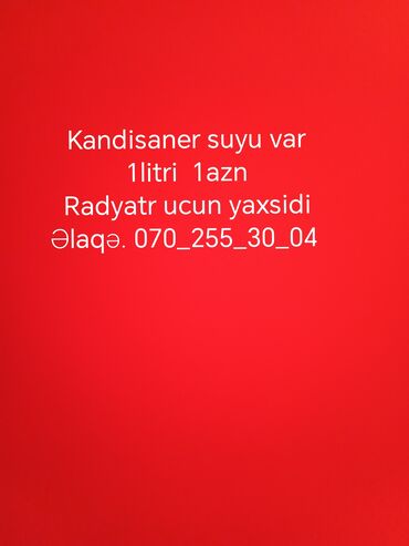 panel radyatir: Kondisioner suyu təklif olunur. Bu su radyatrlar üçün uyğundur və