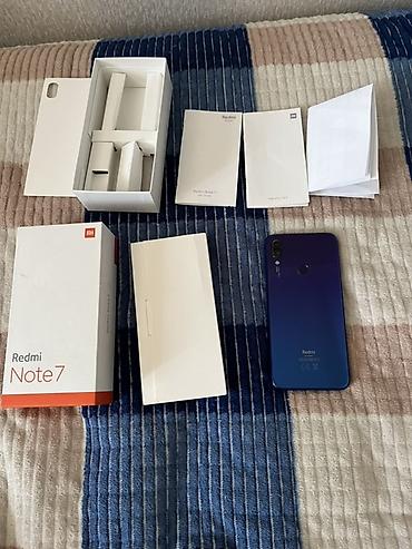 galaxy 6: Redmi, Redmi Note 7, Б/у, 128 ГБ, цвет - Синий, 2 SIM — 1