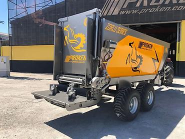 kotanlar traktor: Peyin səpən 10 kub metr həcmli. Tutumu 12 ton. Türkiyənin çox — 2
