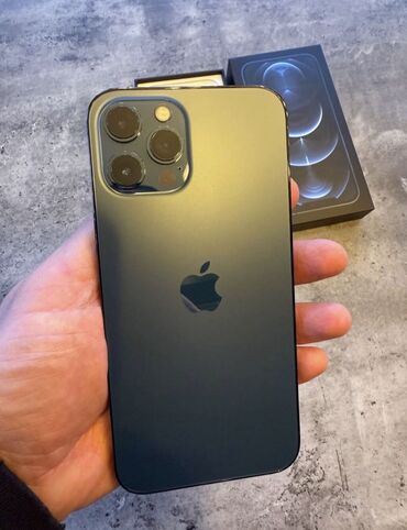 iphone 12 qeydiyyat qiymeti: IPhone 12 Pro Max, 256 GB, Pacific Blue, Zəmanət, Face ID, Sənədlərlə
