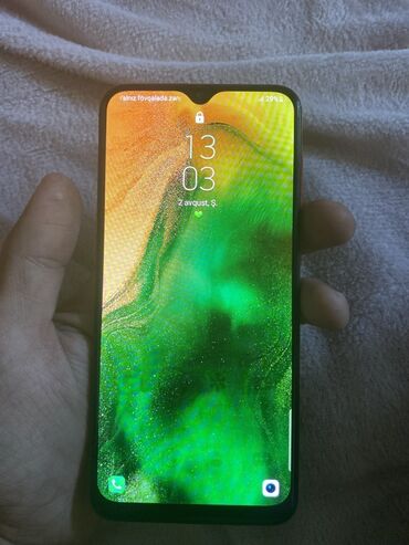 телефоны в бишкеке бу: Samsung Galaxy A20, rəng - Qırmızı, Barmaq izi