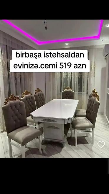 jalə: Qonaq otağı üçün, Yeni, 6 stul — 1