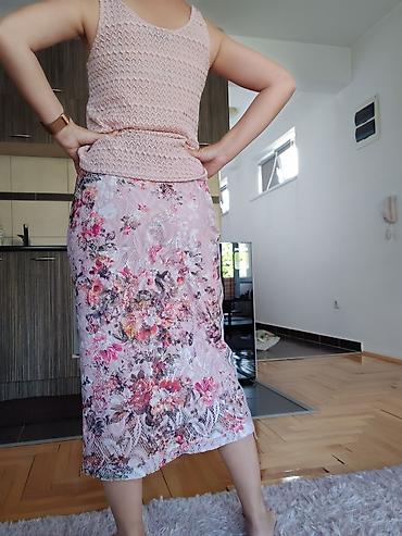 boa donji ves: Ženska midi suknja s floralnim printom - Dužina do ispod kolena (midi — 2