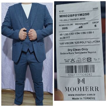 купить спортивный костюм: MOOHERR üçlü dəst kostyum Model: MH02SF01M250 (Yelekli takım elbise)