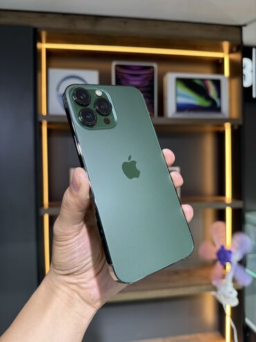 экран на айфон: IPhone 13 Pro Max, Б/у, 256 ГБ, Зеленый, Защитное стекло, В рассрочку, 87 %