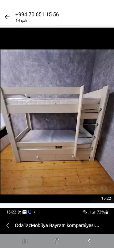 goranboy mebel: Oğlan və qız üçün, Yeni, Çarpayı, Matras ilə, Siyirməli, Laminat — 4