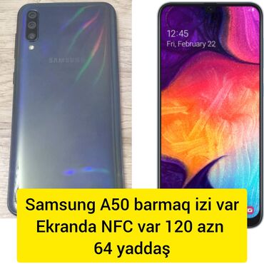 Samsung: Samsung Galaxy A14 5G, 64 GB, rəng - Qara, Barmaq izi, İki sim kartlı