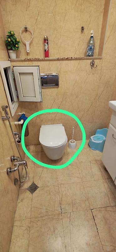 Unitazlar: Divar tipli asma unitaz – kompakt və müasir dizayn. Xüsusiyyətlər: - — 1