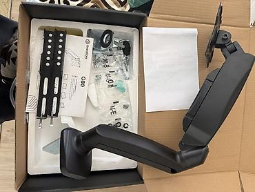 кронштейны: Настольный кронштейн для монитора ONKRON G80 Black - Диагональ — 1