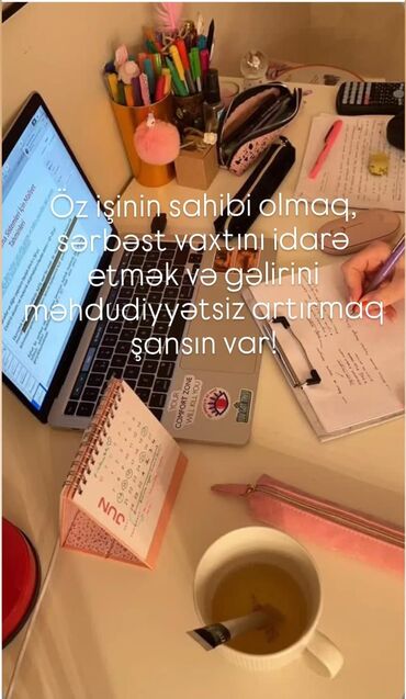 Otel, kafe, restoranlar: Xanımlara yönəlik online iş imkanı - Yer: Dünyanın istənilən