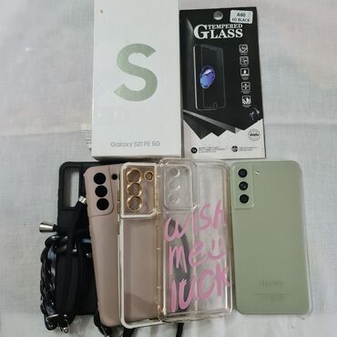 Samsung S21 FE 5G, 128 GB, rəng - Yaşıl, Sensor, Barmaq izi, Simsiz şarj