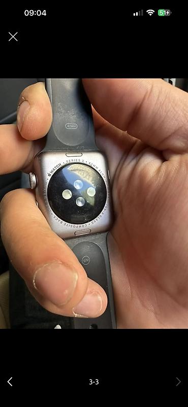 mont blank: Yeni, Smart saat, Apple, Аnti-lost, rəng - Qara — 2