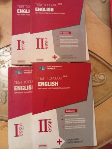 İngilis dili: Məhsul: İngilis dili test toplusu (DİM), 2019, II hissə. Hər testin