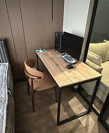 Офисные столы: Офисный/компьютерный стол в стиле лофт - Столешница: ЛДСП с текстурой — 16