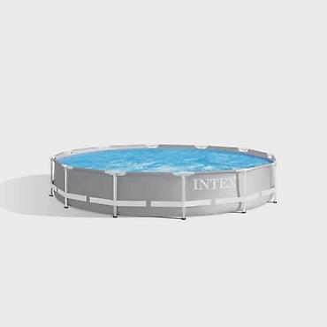 zavese za dvoriste: Intex nadzemni okvirni bazen – okrugli - Brend/model: Intex, serija — 1