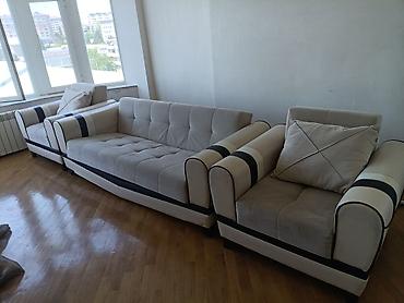 set mebel: Oturacaq dəsti – 3 parça - Tərkib: 1 ədəd üçnəfərlik divan + 2 ədəd — 1