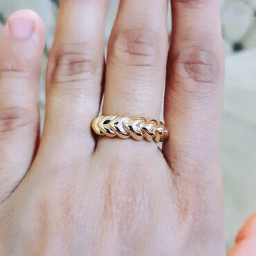 Üzüklər: Alyans, Üzük, Sarı qızıl, 585 Əyar, Qaşsız — 6