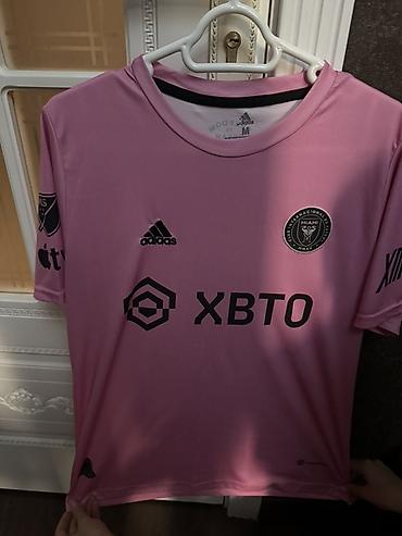 adidas kişi: Futbolka, Adidas, M, rəng - Çəhrayı — 1