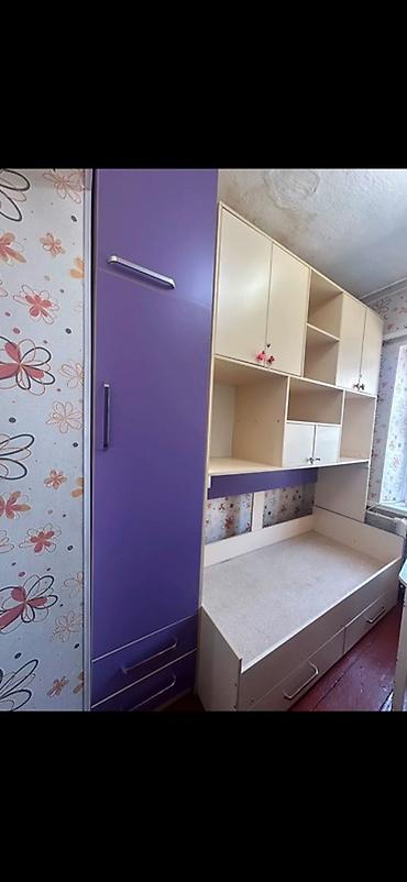 Балдар эмереги: Уктоочу бөлмө гарнитуру, Жаңы, Эки ярустуу керебет, Шкаф, Кыргызстан, Өзү алып кетүү — 1
