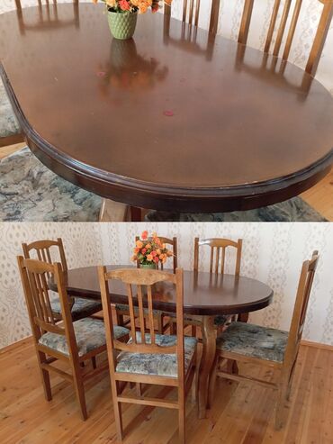 ev ucun stol stul: Qonaq otağı üçün, İşlənmiş, Dördbucaq masa