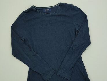 Bluzy: Sweter M (EU 38), stan - Bardzo dobry, wzór - Jednolity kolor, kolor - Niebieski