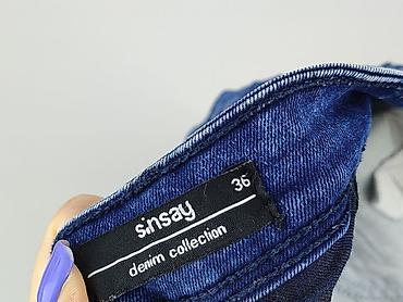 slip on h: Sinsay, Jeansy damskie, rozmiar S — 4