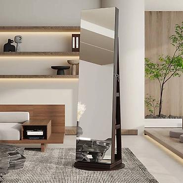 Ormari: Rotacioni ormar za nakit i šminku sa ogledalom u punoj visini - 2-u-1 — 3