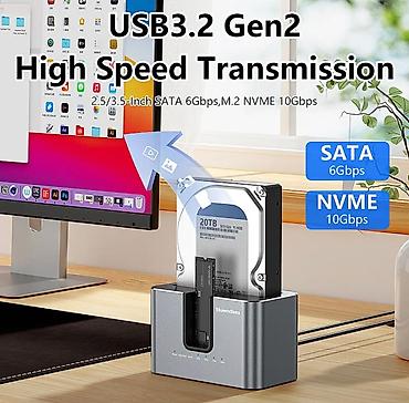 msata ssd: Док-станция Blueendless HD01N для накопителей: универсальный клонер и — 3