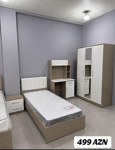 Мебель: Gənc otağı mebel dəsti Dəst tərkibi: - Tək nəfərlik çarpayı (başlıq — 1