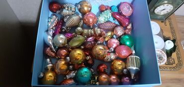 Yeni il oyuncaqları və bəzəkləri: Советские и немецкие игрушки для ёлки. 60 штук. все вместе 60 манат.т — 1