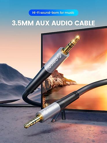 Elektronika: 🔌 Orico-AXW-50-BK-BP (5 metr) audio kabeli smartfonlar, kompüterlər — 5