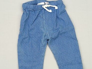 spodnie na szelki dla chłopca: Sweatpants, Mango, 3-6 months, condition - Very good