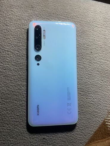 чехлы на телефон fly fs 529: Xiaomi Mi Note 10, 128 ГБ, цвет - Голубой, 
 Отпечаток пальца