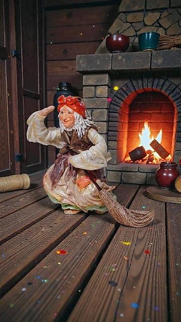 Подарки и сувениры: Баба Яга — подвесная игрушка ручной работы | интерьерный декор — 9