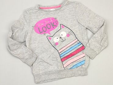 włochaty sweterek dla dziewczynki: Bluza, 8 lat, 122-128 cm, stan - Dobry