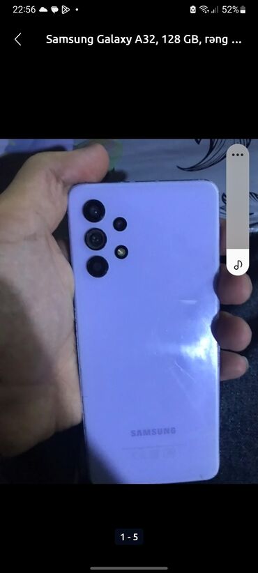 продать айфон 4: Samsung Galaxy A32, 128 ГБ, цвет - Фиолетовый, Отпечаток пальца