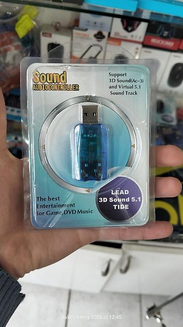 USB 5.1 Səs Kartı – Sound Audio Controller Xüsusiyyətlər: - USB qoş lalafo.az -da USB 5.1 Səs Kartı – Sound Audio Controller Xüsusiyyətlər: - USB qoş