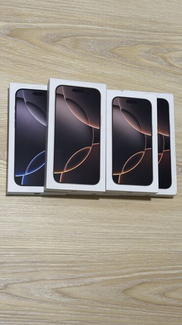 телефоны дешёвые: IPhone 16 Pro, Новый, 256 ГБ, Desert Titanium, Кабель, Коробка, 100 %