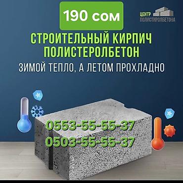 Полистиролбетонный блок, 600x200x300, D700, Платная доставка