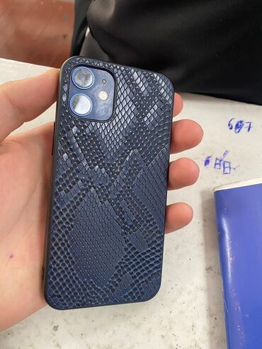кондиционер бу продаю: IPhone 12 mini, Б/у, 64 ГБ, Синий, Защитное стекло, Чехол, 73 %