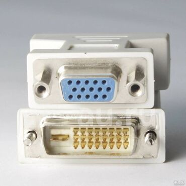 кабели и переходники для серверов dvi vga: Адаптер DVI -D (24 +1 pin) - VGA (15 pin) (male -female) Ivory
