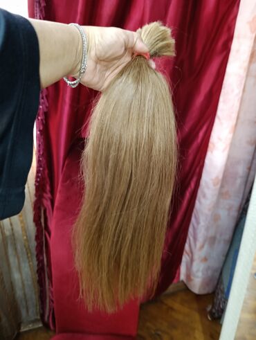 Təbii saçlar, pariklər: Sac tebii ushag sacidir,teze sacdir,uzunlugu 58 -60a yaxindir,cekisi — 6