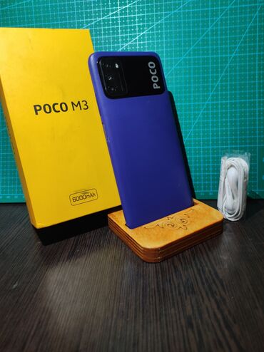 кухонные весы купить бишкек: Poco M3, Б/у, 128 ГБ, цвет - Синий, 2 SIM