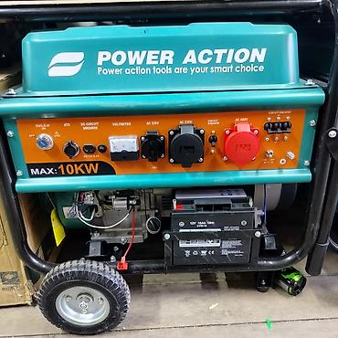 Бензиновый генератор Power Action MAX 10 kW - Максимальная мощность