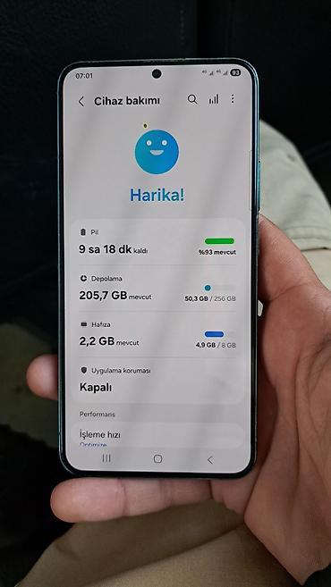 ayfon 7 s: Samsung Galaxy S21, 256 GB, rəng - Göy, Barmaq izi — 4