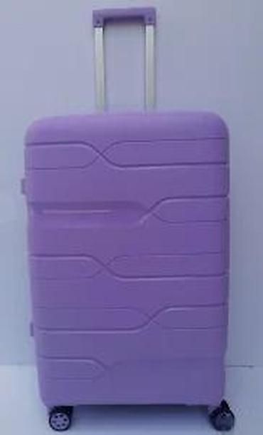 Putni koferi i torbe: Tvrdi kofer na točkiće – ljubičasti - Materijal: čvrsta ABS/plastična — 12