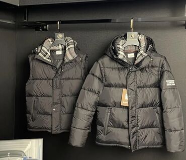 пуховик пума мужской: Пуховые верхние изделия Burberry 2в2 - Модель: черный стеганый